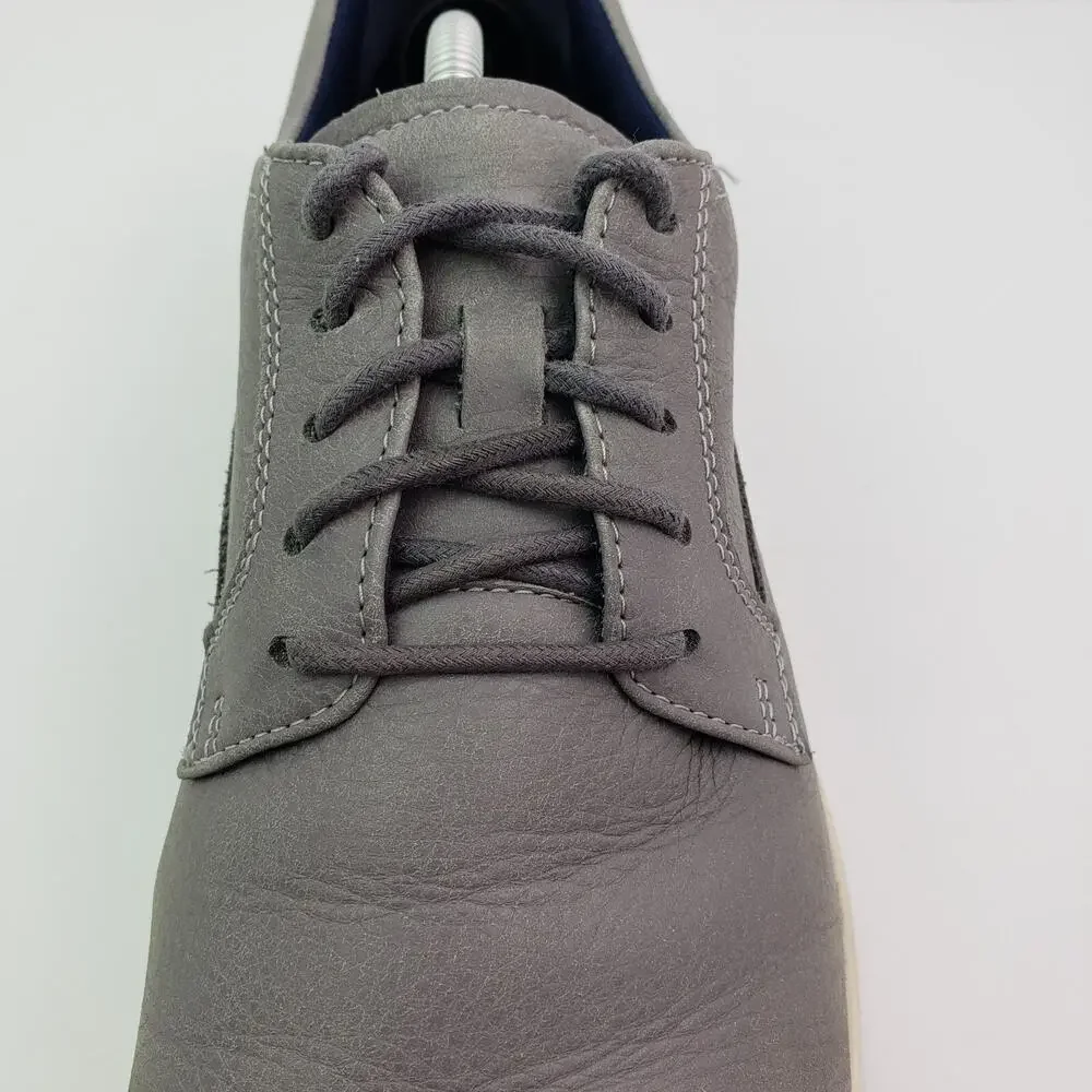 Cole Haan Grand Camden Mens Size 12 Gray Leather Oxford Sneaker Shoes C33830